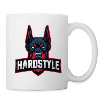 Tête de doberman – HARDSTYLE - Mug blanc - blanc - Droite