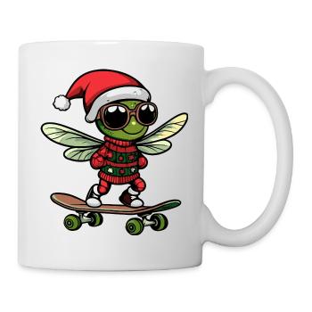 Libelle Weihnachten Lustig - Tasse - Weiß - Rechts