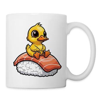 Duck Sushi Japanese Food Cartoon Food - Mug - white - Right