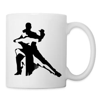 Tanzpaar - Tasse - Weiß - Rechts