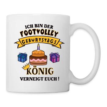 Footvolleyer Anniversaire Footvolley Joueur Joueur - Mug blanc - blanc - Droite
