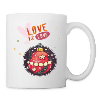 Weihnachtskugel - Tasse - Weiß - Rechts