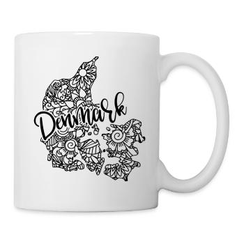 Denmark Map Mandala Hygge Copenhagen - Mug - white - Right