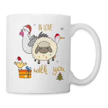 Christmas on the farm - Mug - white - Right
