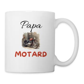 Vintage Motorcycle Biker Dad - Mug - white - Right