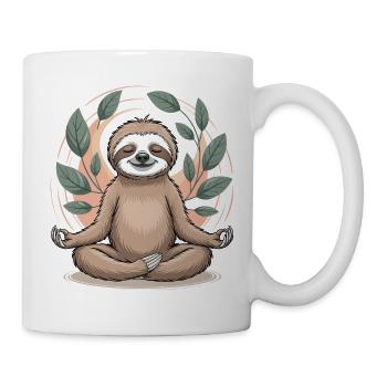 Méditation Zen Paresseuse - Mug blanc - blanc - Droite