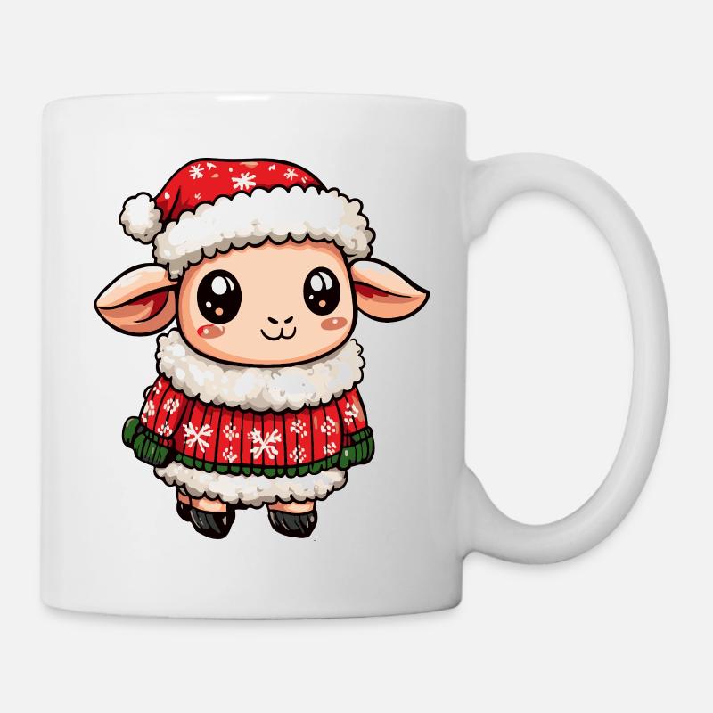 Schaf Weihnachten - Tasse - Weiß
