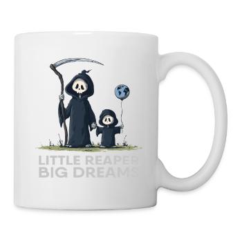 Little Reaper, Big Dreams | Grim Reaper & Sohn - Tasse - Weiß - Rechts