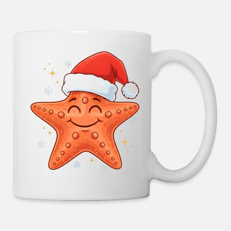 Noël des étoiles de mer - Mug blanc - blanc