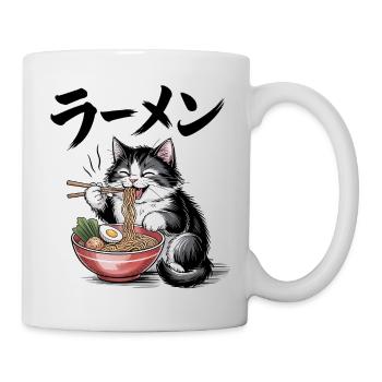 Ramen Cat - Food Lover Design - Mug blanc - blanc - Droite