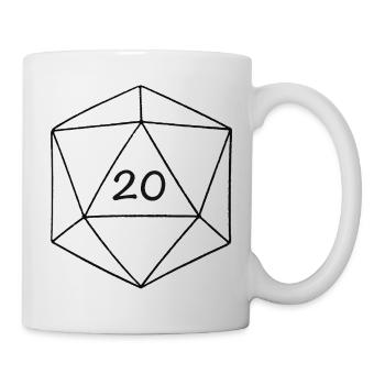 D20 - Tasse - Weiß - Rechts