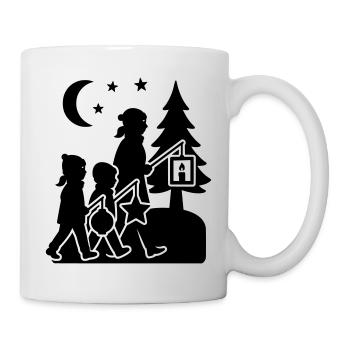 laterne laufen Kinder  - Tasse - Weiß - Rechts