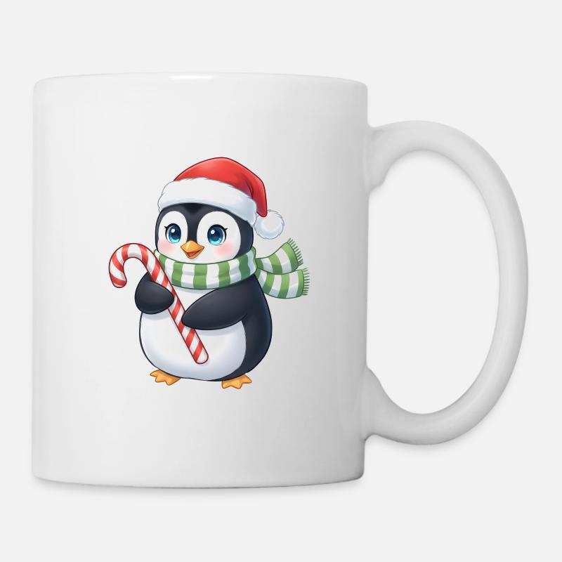 Pingouin de Noël - une excellente idée cadeau - Mug blanc - blanc