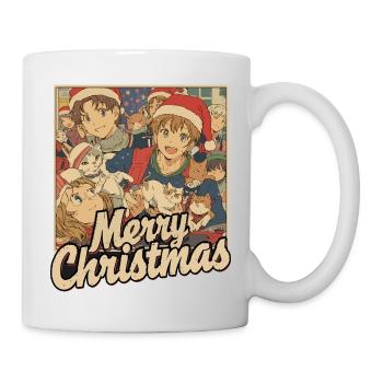 Anime Cats Christmas Party - Mug - white - Right
