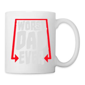Le pire papa de tous les temps Drôle Sarcastique Papa pour la fête des pères - Mug blanc - blanc - Droite