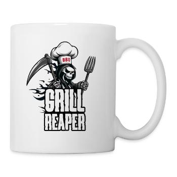 Grill Reaper – BBQ Design für Grillmeister - Tasse - Weiß - Rechts