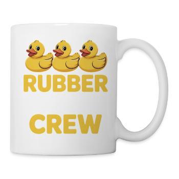 T-shirt faux de frappe Rubber Duck Crew - Mug blanc - blanc - Droite