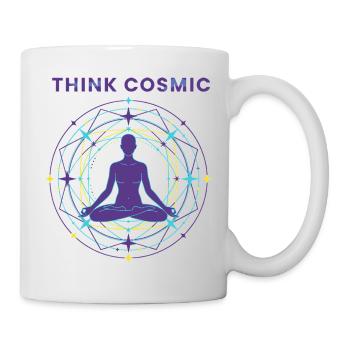 Kosmische Meditation - Tasse - Weiß - Rechts