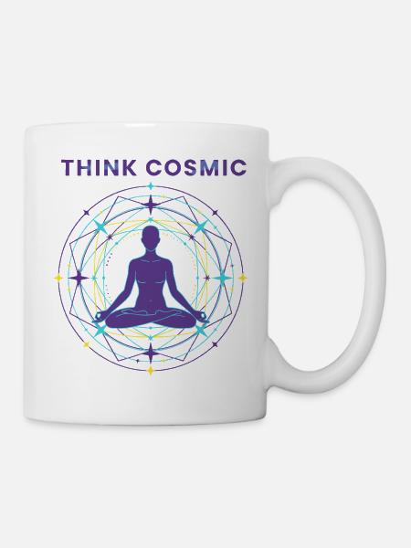 Kosmische Meditation - Tasse - Weiß