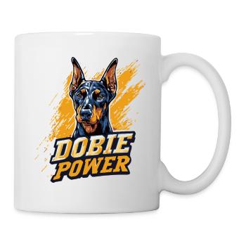 Doberman Head Dobie Power - Mug - white - Right