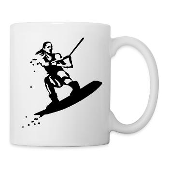 Wakeboarding - Tasse - Weiß - Rechts