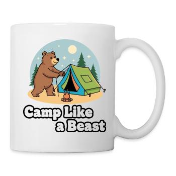 Camp Like a Beast - Tasse - Weiß - Rechts