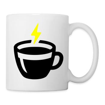Latte Art Love : Latte Art Énergie Coffee Vector - Mug blanc - blanc - Droite