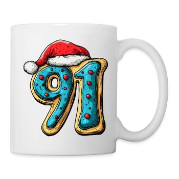 91 Number Cookie Christmas - Mug - white - Right
