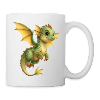 Drache - Tasse - Weiß - Rechts