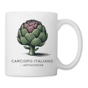 Carciofo Italiano – Artischocke - Tasse - Weiß - Rechts