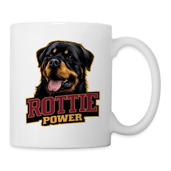 Rottie Power Rottweiler Design - Tasse - Weiß - Rechts