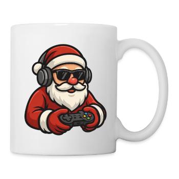Santa Claus gambling - Mug - white - Right