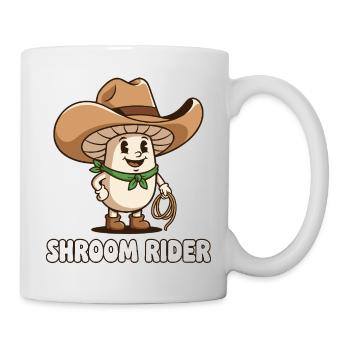 Champignon Cowboy Cavalier de Champignons - Mug blanc - blanc - Droite