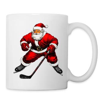 Weihnachten Eishockeyspieler - Mug - white - Right