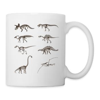 Vintage Dinosaur Skeleton - Mug - white - Right