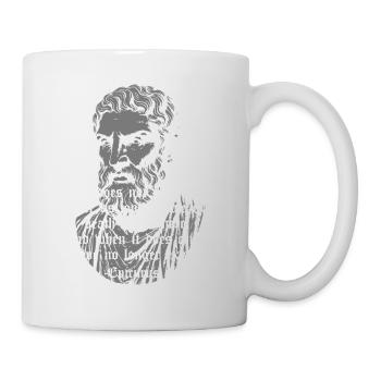 Citation gothique de la mort d’Épicure - Mug blanc - blanc - Droite