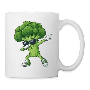 Funny Broccoli Dab Fitness - Mug - white - Right