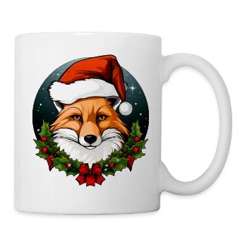 Weihnachten Fuchs - Tasse - Weiß - Rechts
