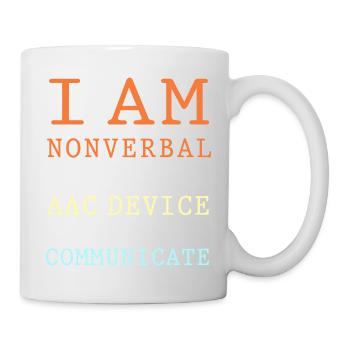 AAC Communication SLP Langue des signes - Mug blanc - blanc - Droite