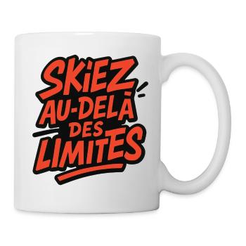 Skiez au-delà des limites ! - Mug blanc - blanc - Droite