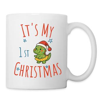 Mein 1. Weihnachten Dino - Tasse - Weiß - Rechts