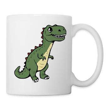 Dinosaurier - Tasse - Weiß - Rechts