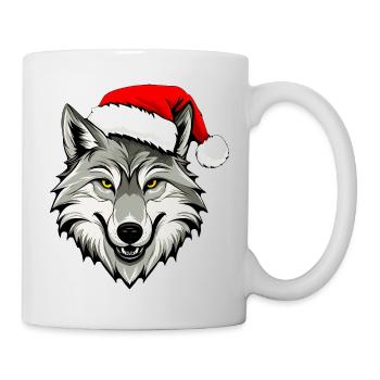 Christmas Wolf - Mug - white - Right