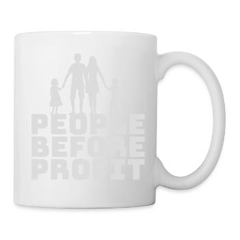 Logo de l’activisme People Before Profit Justice - Mug blanc - blanc - Droite
