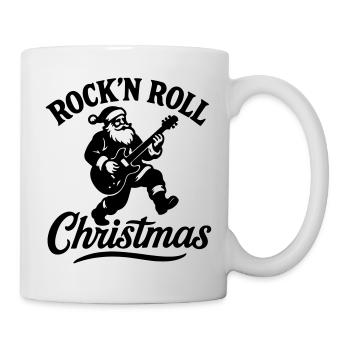 Christmas time Xmas weihnachten rock'n roll Santa - Tasse - Weiß - Rechts