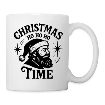 Christmas time Xmas weihnachten rock'n roll Santa  - Tasse - Weiß - Rechts