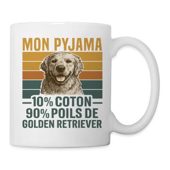 Golden Retriever Humor Dog Hair Gift - Mug - white - Right