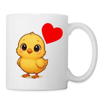 Stuffy Chick Heart - Mug - white - Right