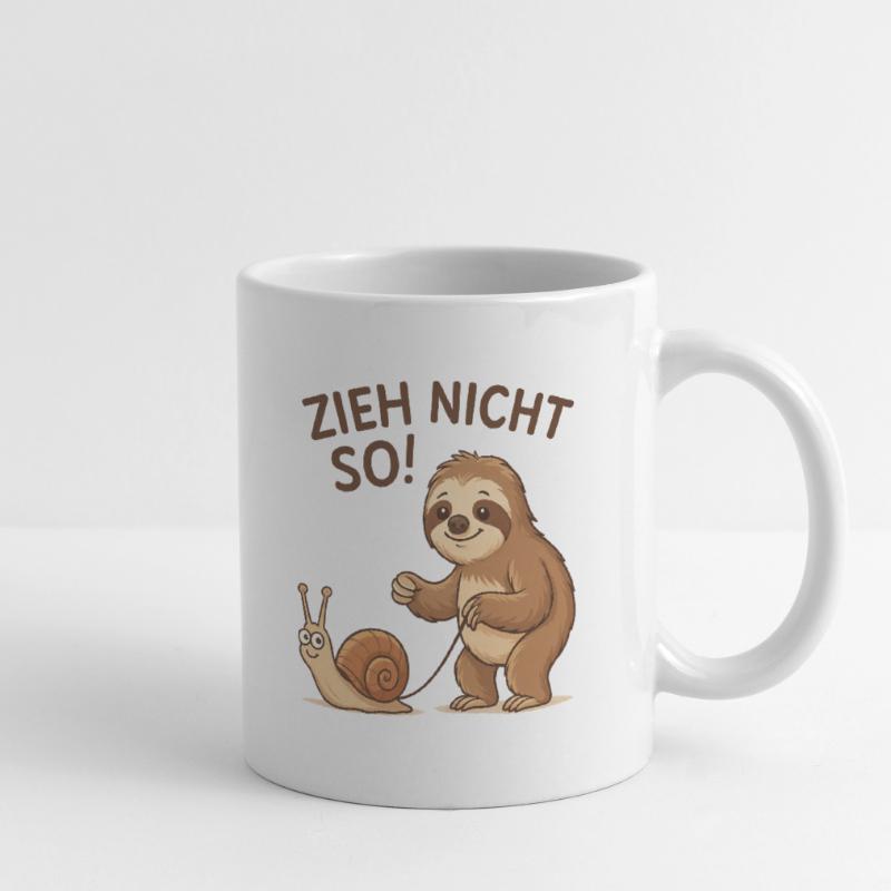 Don't pull like that! Sloth Snail Mug