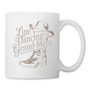 Line Dancing Oma - Tasse - Weiß - Rechts